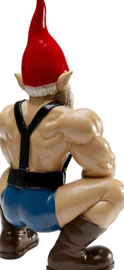 Deko Figur Zwerg Muscle 48cm