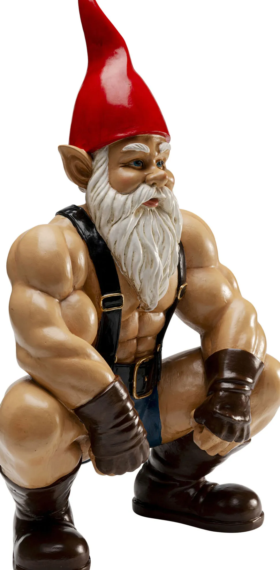 Deko Figur Zwerg Muscle 48cm
