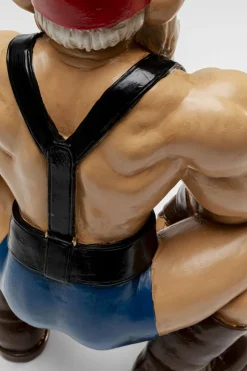 Deko Figur Zwerg Muscle 48cm