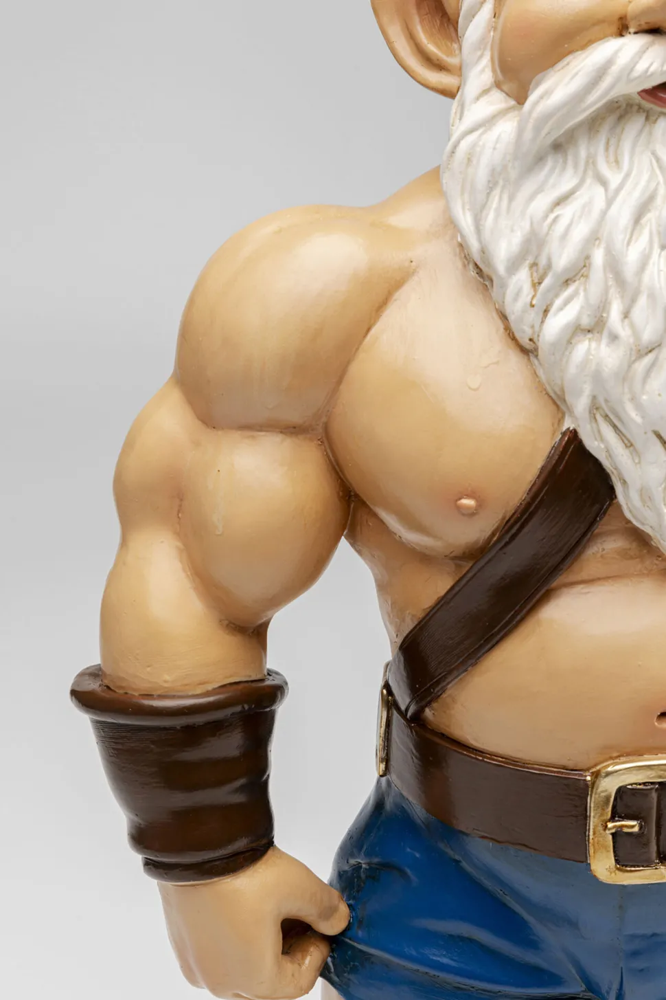 Deko Figur Zwerg Muscle 60cm
