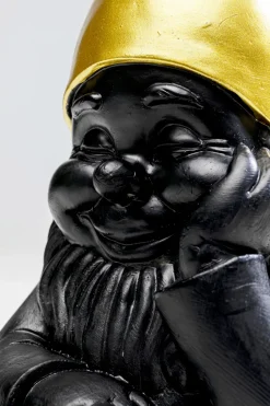 Deko Figur Zwerg Schwarz 21cm