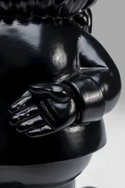 Deko Figur Zwerg Standing Schwarz Gold 46cm