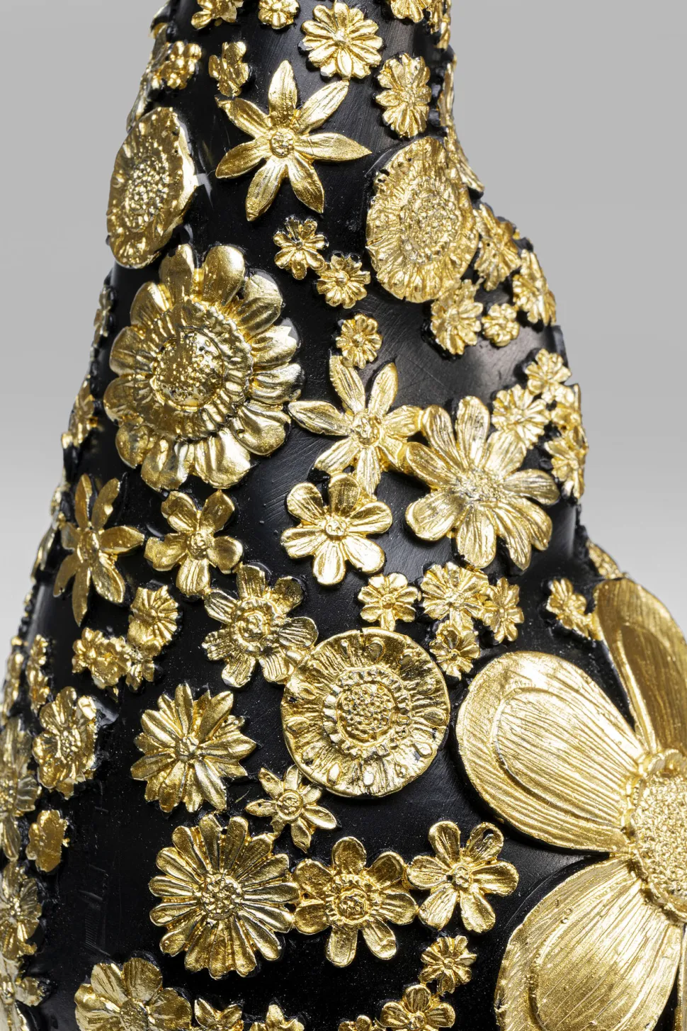 Deko Figur Zwerg Standing Schwarz Gold 46cm