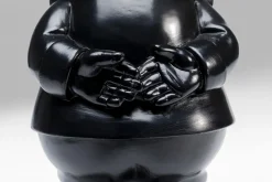 Deko Figur Zwerg Standing Schwarz Gold 30cm