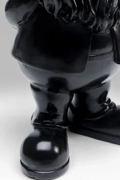 Deko Figur Zwerg Standing Schwarz Gold 30cm