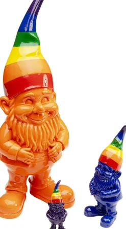 Deko Figur Zwerg Stehend Rainbow Orange 46cm