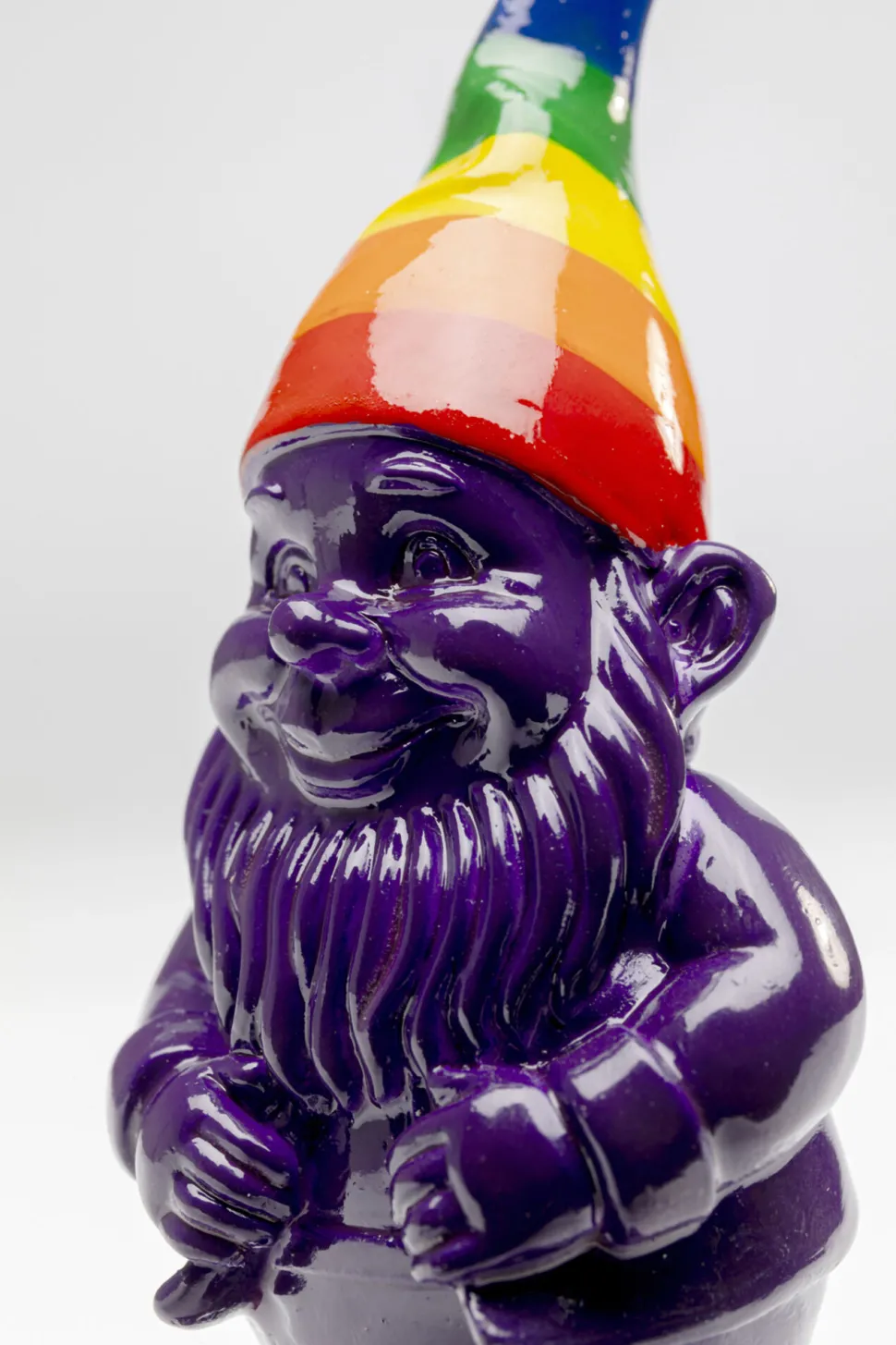 Deko Figur Zwerg Stehend Rainbow Lila 11cm