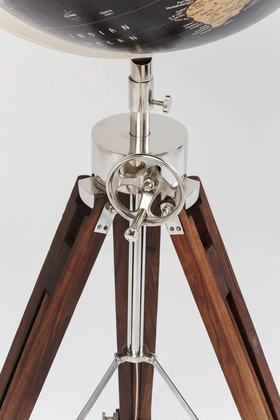 Deko Globus Earth Schwarz