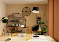 Deko Globus Earth Schwarz