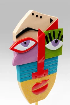 Deko Objekt Abstract Face Multicolour 52cm