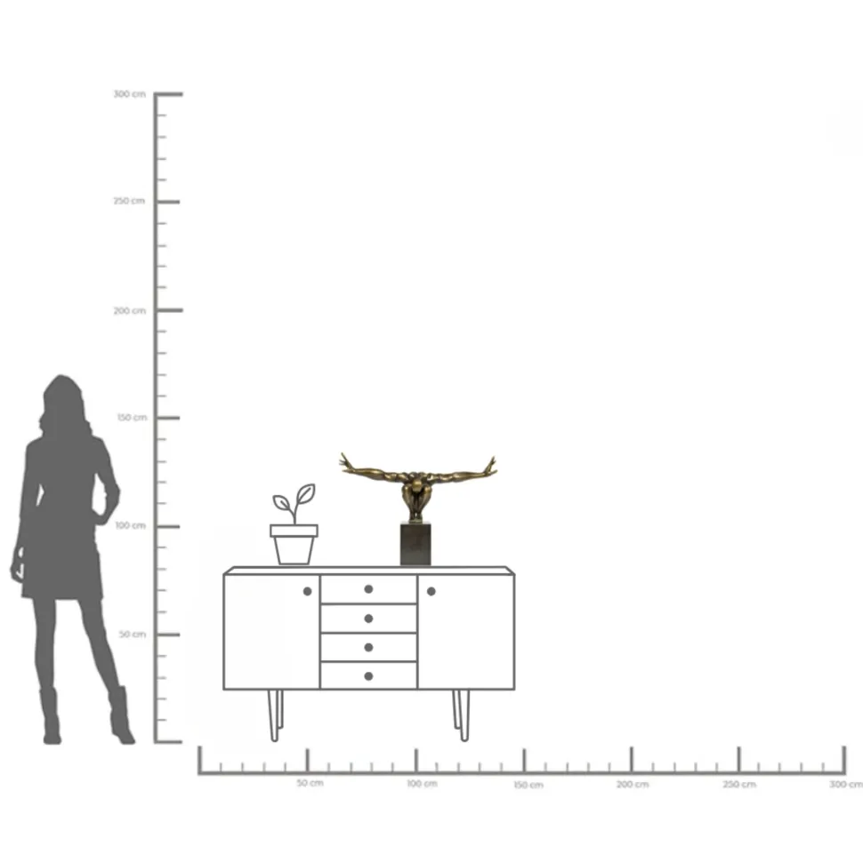 Deko Objekt Athlet Bronze 75cm