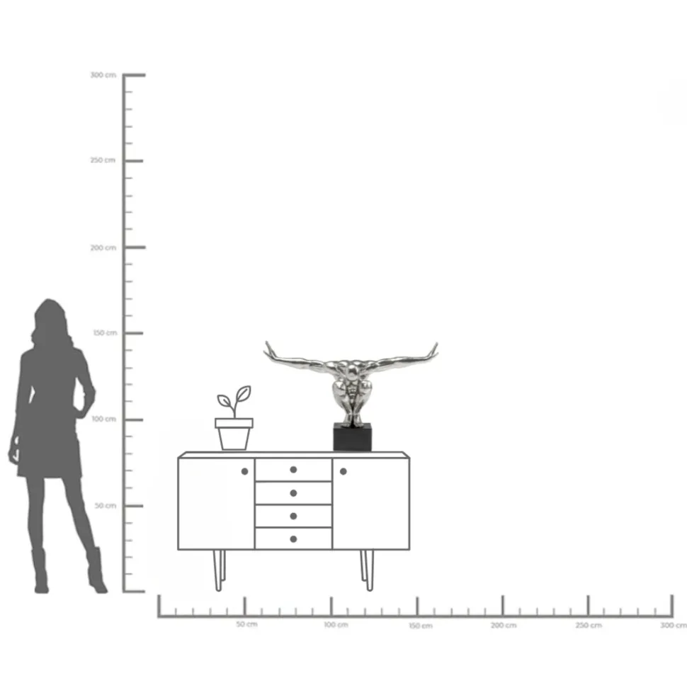 Deko Objekt Athlete XL Silber