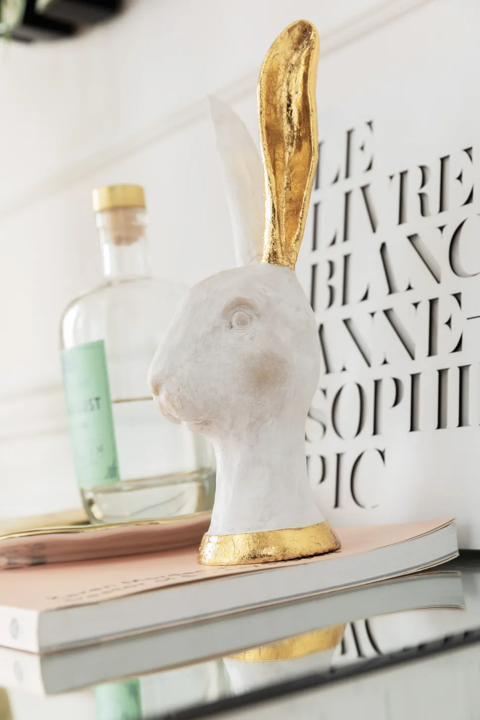 Deko Objekt Bunny Gold 30cm