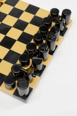Deko Objekt Chess Focus Senf 26x26cm