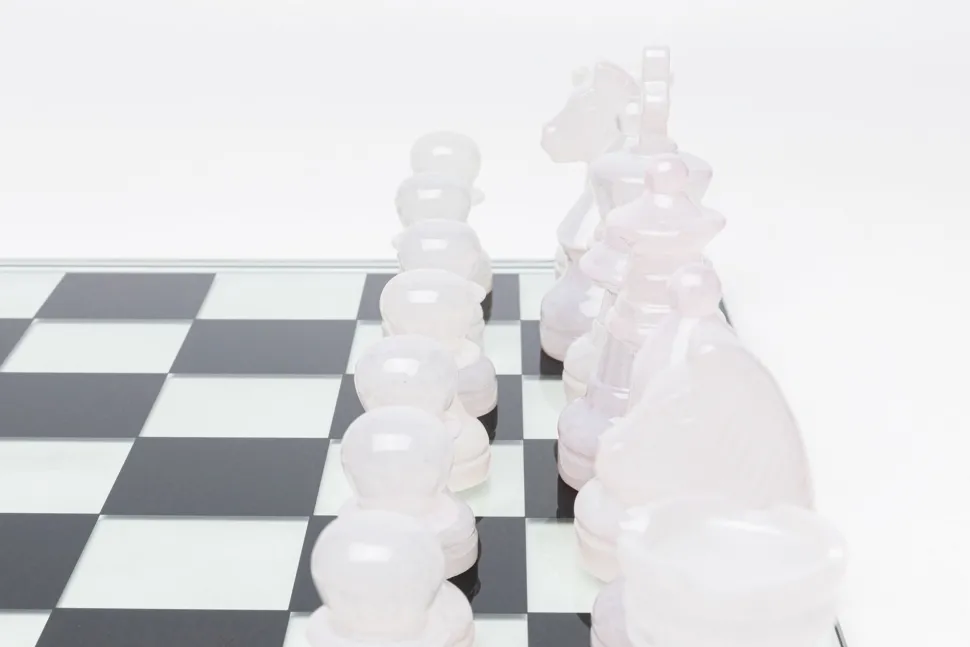 Deko Objekt Chess Transparent 60x60cm