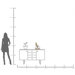 Deko Objekt Cyclist Rabbit 39cm