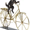 Deko Objekt Dog With Bicycle 44cm