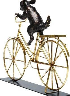 Deko Objekt Dog With Bicycle 44cm