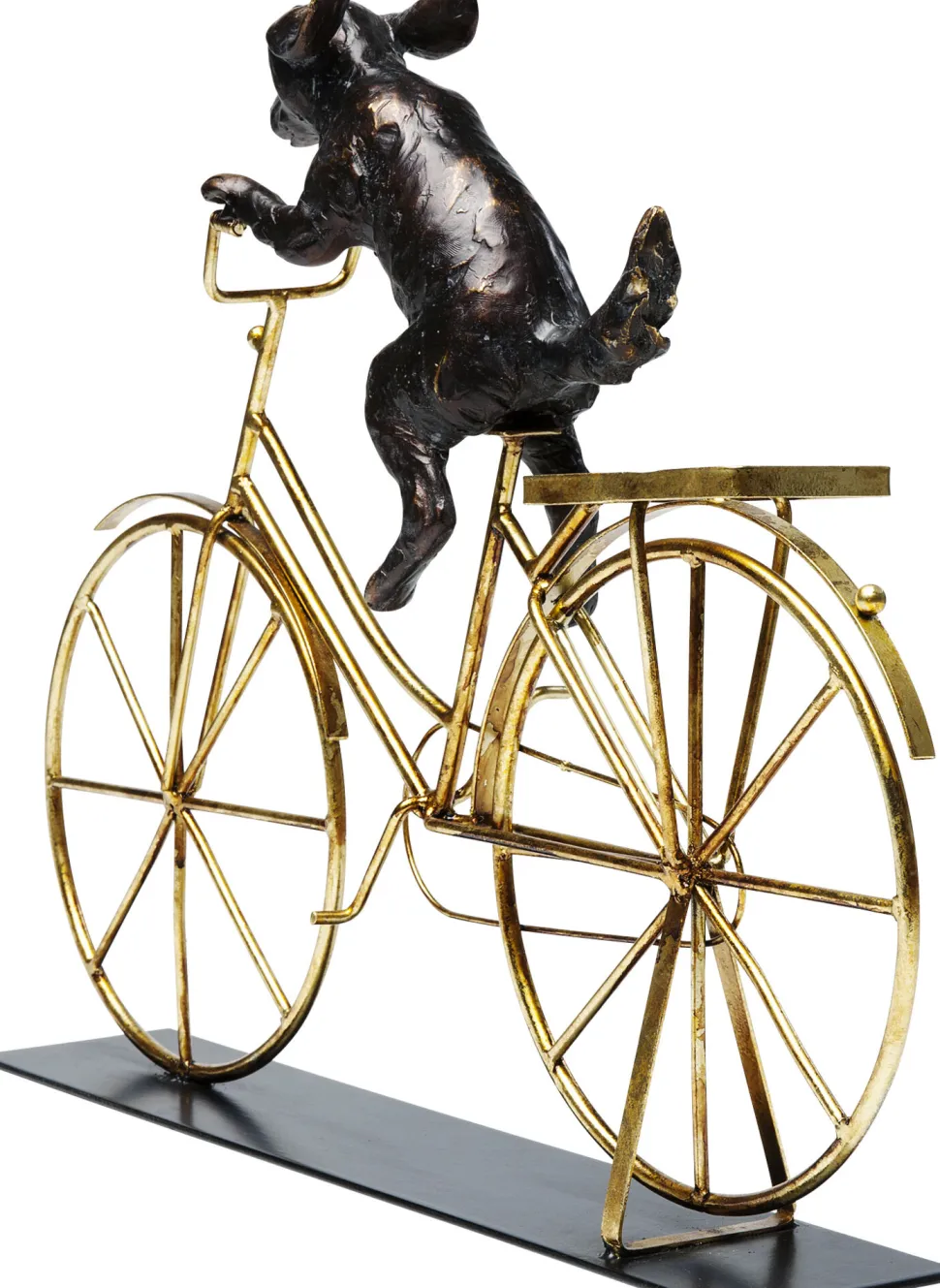 Deko Objekt Dog With Bicycle 44cm