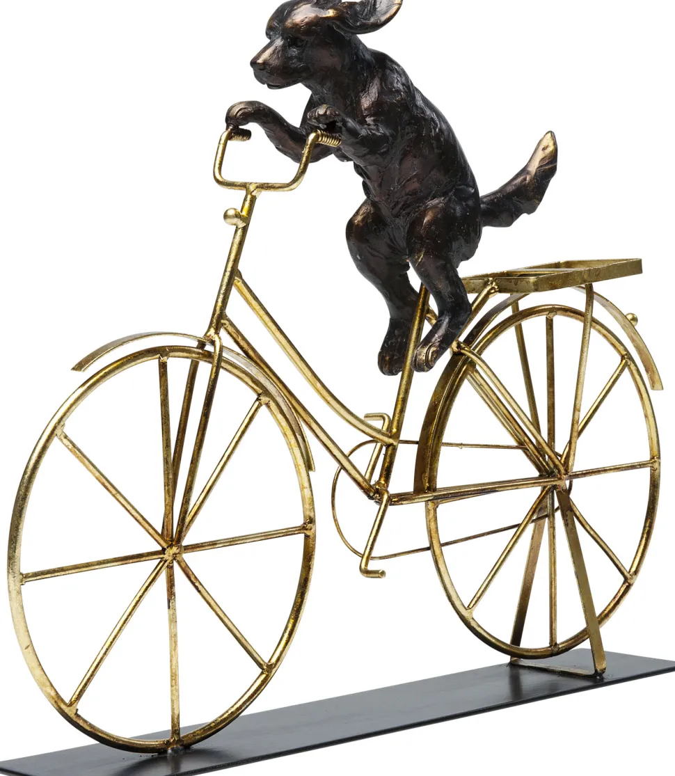 Deko Objekt Dog With Bicycle 44cm