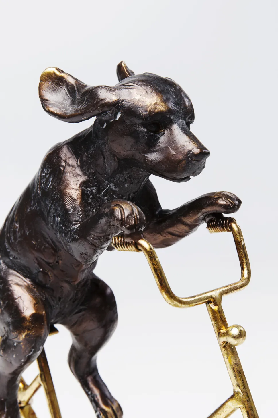 Deko Objekt Dog With Bicycle 44cm