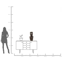 Deko Objekt Easter Island 59cm
