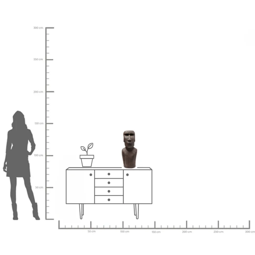 Deko Objekt Easter Island 59cm
