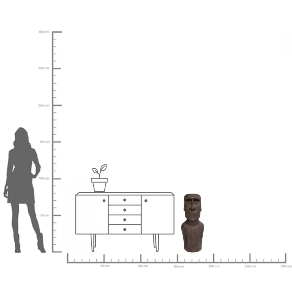 Deko Objekt Easter Island 80cm