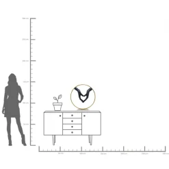 Deko Objekt Elements Heart Hand 62cm