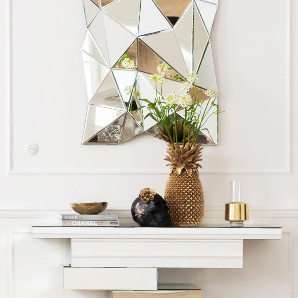 Deko Objekt Flower Skull 22cm