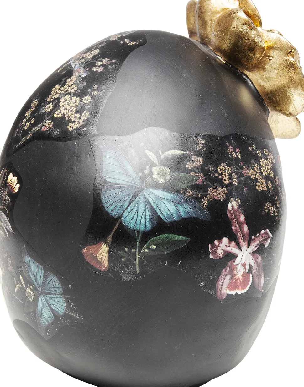 Deko Objekt Flower Skull 22cm