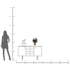 Deko Objekt Globe Top Gold 47cm