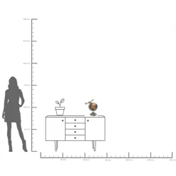 Deko Objekt Globe Top Plane 39cm