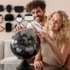 Deko Objekt Globe Top Schwarz 40cm