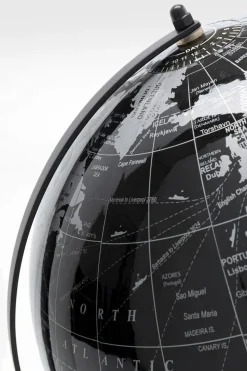 Deko Objekt Globe Top Schwarz 40cm