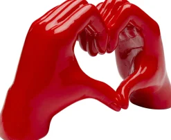 Deko Objekt Heart Hands Rot 12cm