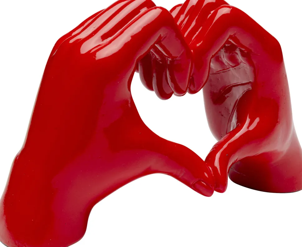 Deko Objekt Heart Hands Rot 12cm