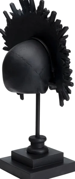 Deko Objekt King Skull Schwarz 49cm