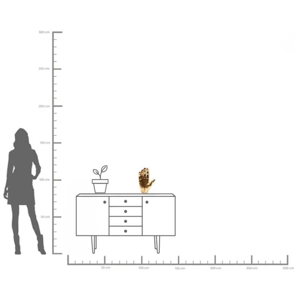 Deko Objekt Mano Gold 35cm