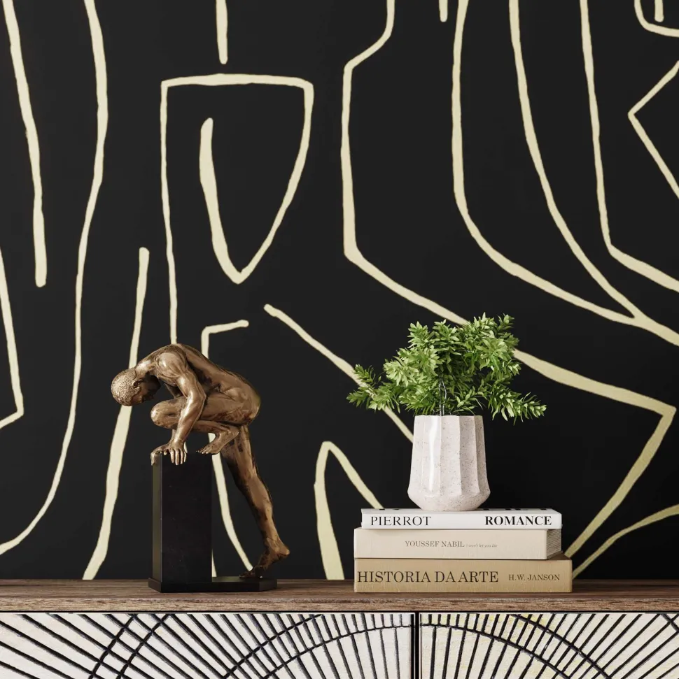 Deko Objekt Nude Man Stand Bronze 35cm