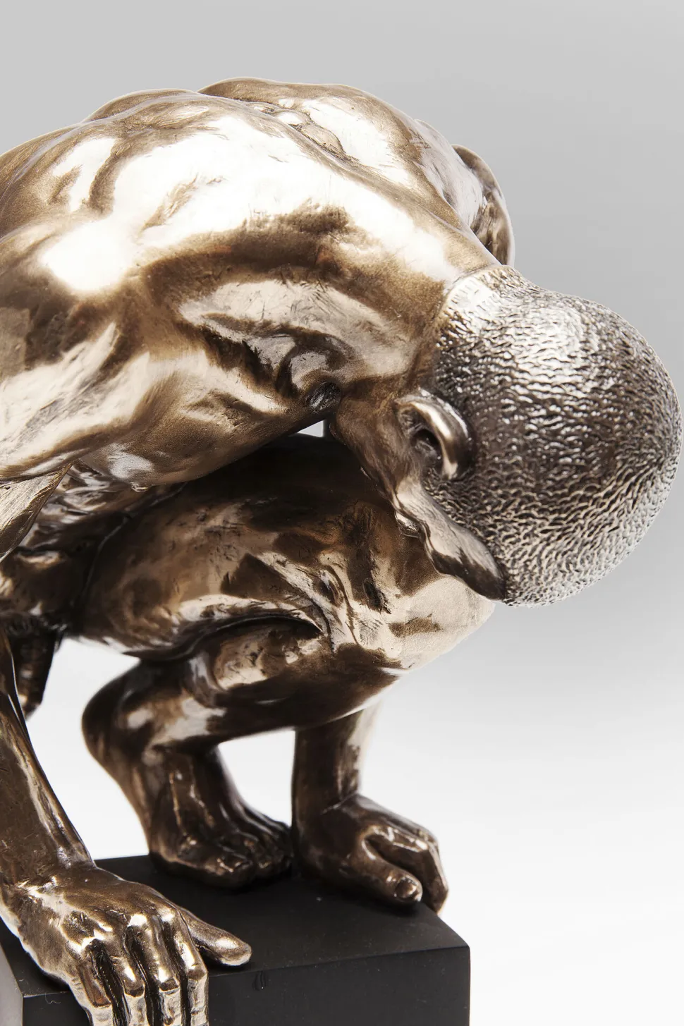 Deko Objekt Nude Man Stand Bronze 35cm