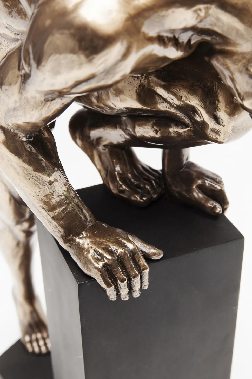 Deko Objekt Nude Man Stand Bronze 35cm