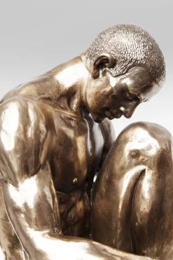 Deko Objekt Nude Man Stand Bronze 35cm