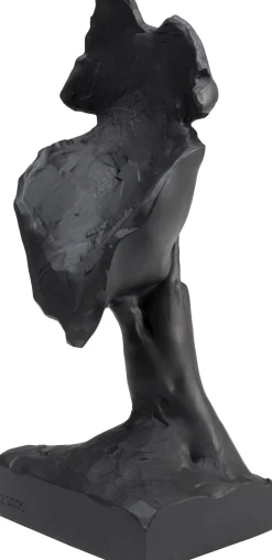 Deko Objekt Quiet Face Schwarz 31cm