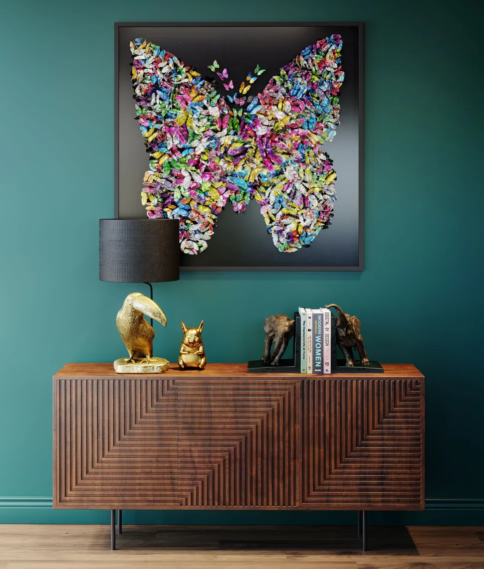 Deko Rahmen Farfalla 120x120cm