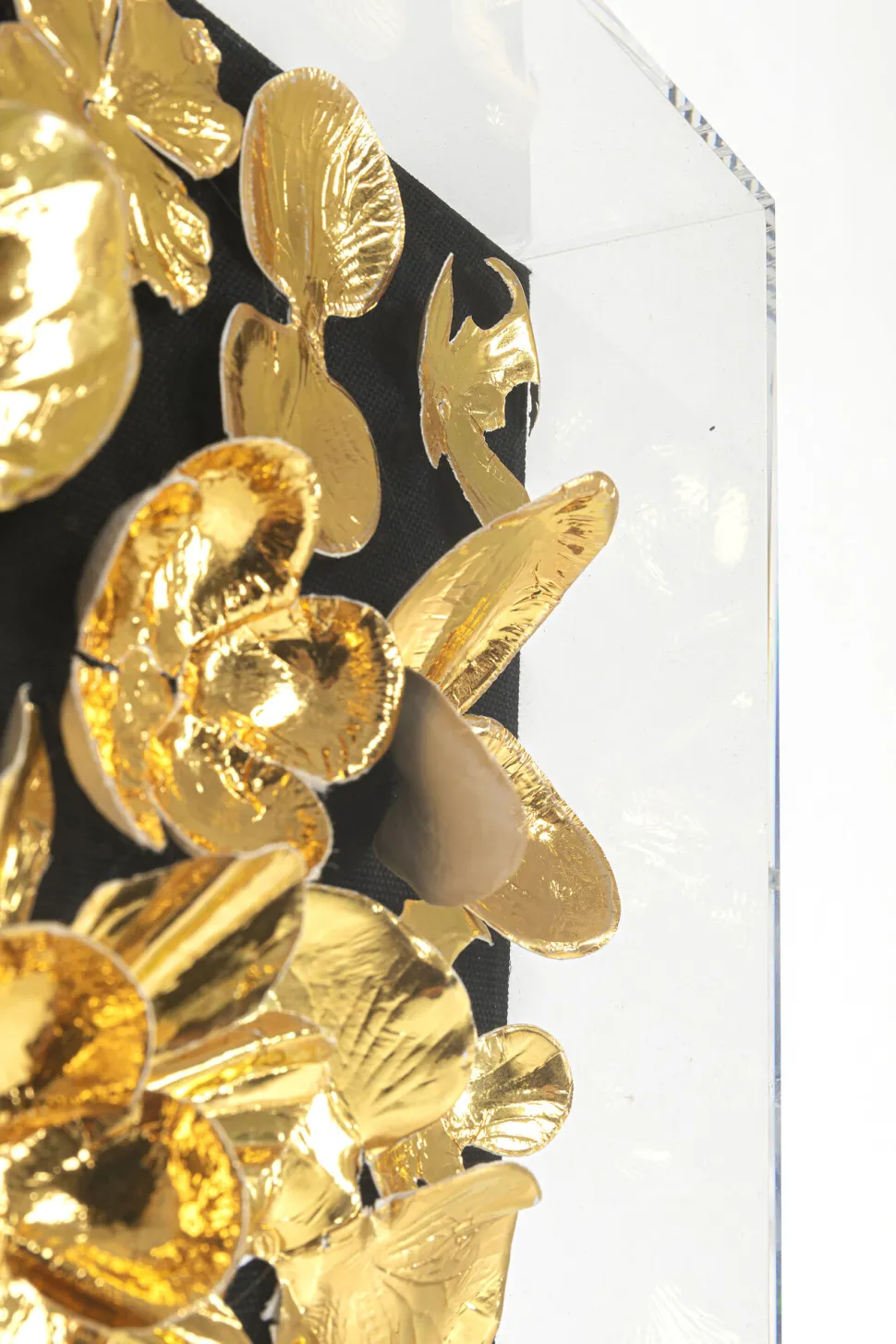 Deko Rahmen Gold Flower 60x60cm