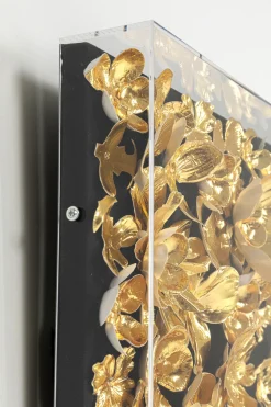 Deko Rahmen Gold Flower 60x60cm