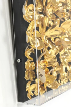 Deko Rahmen Gold Flower 60x60cm