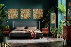 Deko Rahmen Gold Flower 80x80cm