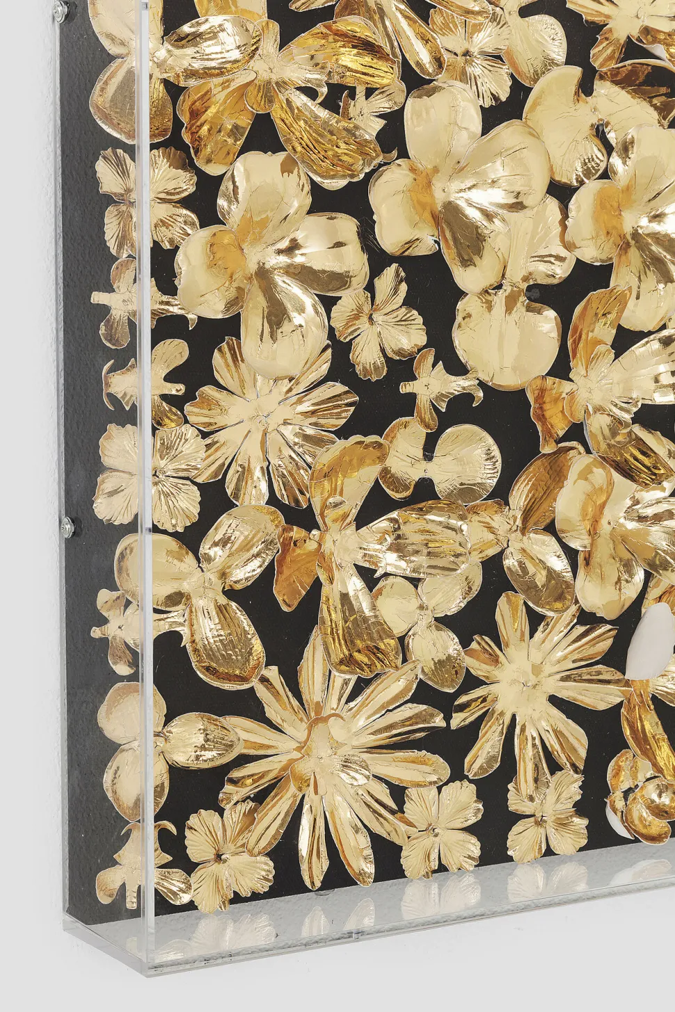 Deko Rahmen Gold Flower 120x120cm